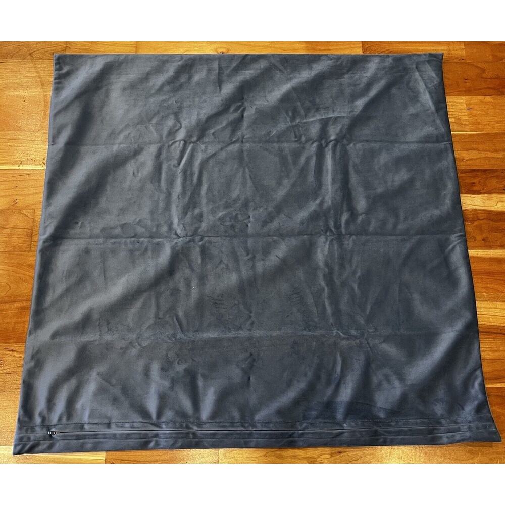 NWT Lausanne Frette Blue Velvet Square Sham Throw Pillowcase 26X26